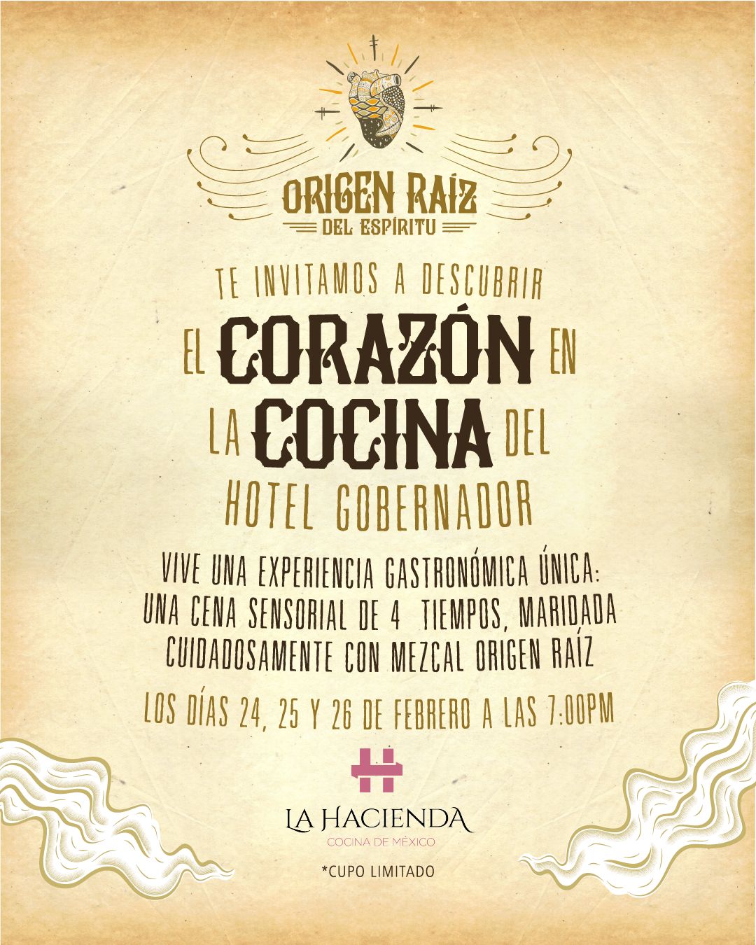 CENA SENSORIAL EN LA HACIENDA