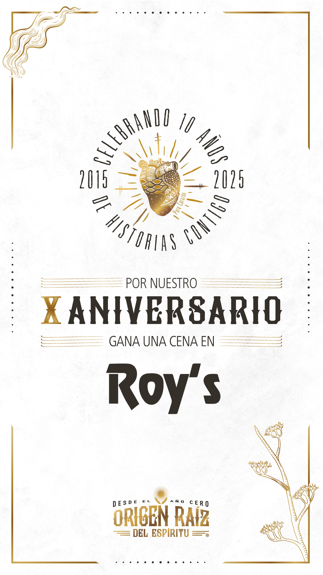 Gran Rifa X Aniversario - Roy's